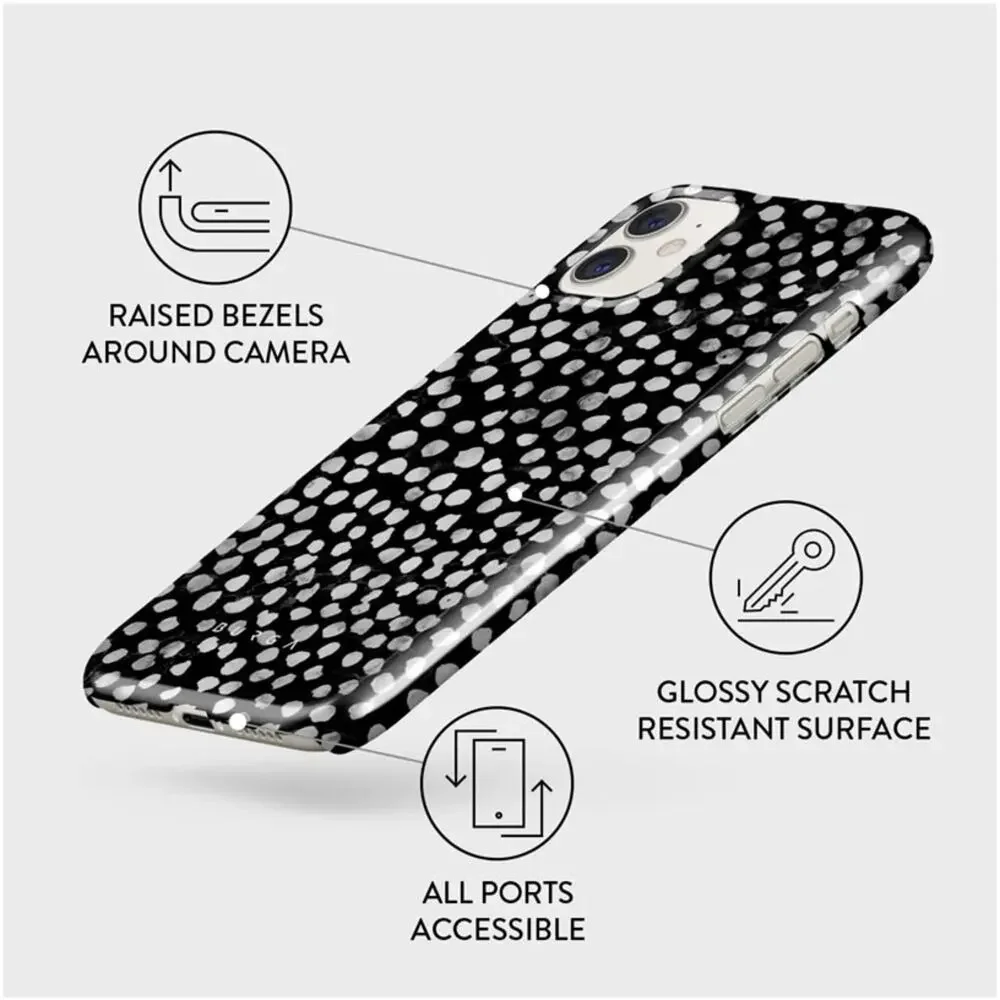 Burga Night Sky iPhone Snap Case 11 Pro Max NWT Black White Stars Dots